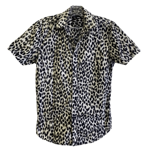 Printed Short-Sleeve Button-Down - Picture 1 of 3
